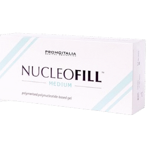 Nucleofill Medium untuk menghidrasi, meremajakan, dan menenangkan kulit dari iritasi dengan hyaluronic acid yang bersifat anti-inflamasi.