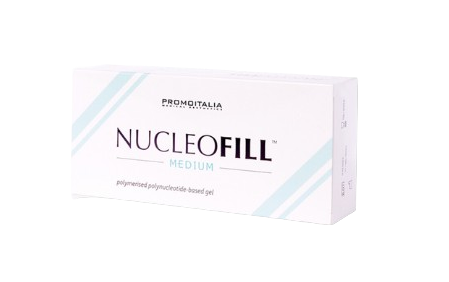 Nucleofill Medium untuk menghidrasi, meremajakan, dan menenangkan kulit dari iritasi dengan hyaluronic acid yang bersifat anti-inflamasi.