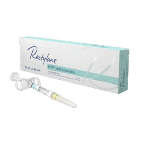 Restylane Lyft dermal filler untuk menambah volume, mengurangi kerutan, dan mengencangkan kulit di area wajah dan punggung tangan.