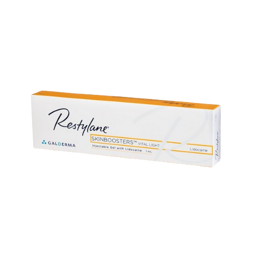 Restylane Vital Light skinbooster untuk kulit dewasa, diformulasikan untuk meningkatkan hidrasi, kekenyalan, dan elastisitas dari lapisan dermis dalam.