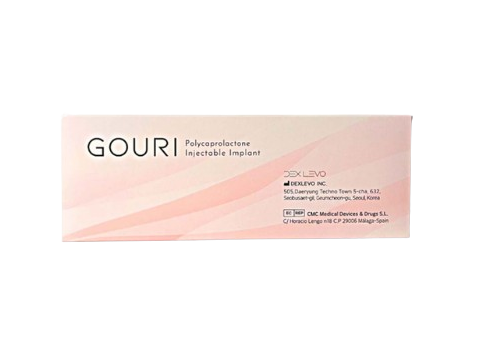 GOURI injectable treatment dengan kandungan PCL untuk merangsang kolagen, meningkatkan elastisitas, dan memberikan efek lifting pada kulit wajah.