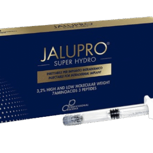 Jalupro Super Hydro injectable skin booster untuk meningkatkan elastisitas dan kelembapan kulit, mencegah tanda penuaan dini secara efektif.