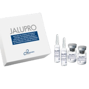 Jalupro Classic skin booster dengan asam amino dan asam hialuronat untuk mencerahkan, meremajakan, dan meningkatkan metabolisme sel kulit wajah dan leher.