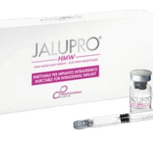 Jalupro HMW injectable skin booster untuk regenerasi kulit, meningkatkan elastisitas dan kelembapan, serta mengurangi tanda-tanda penuaan.